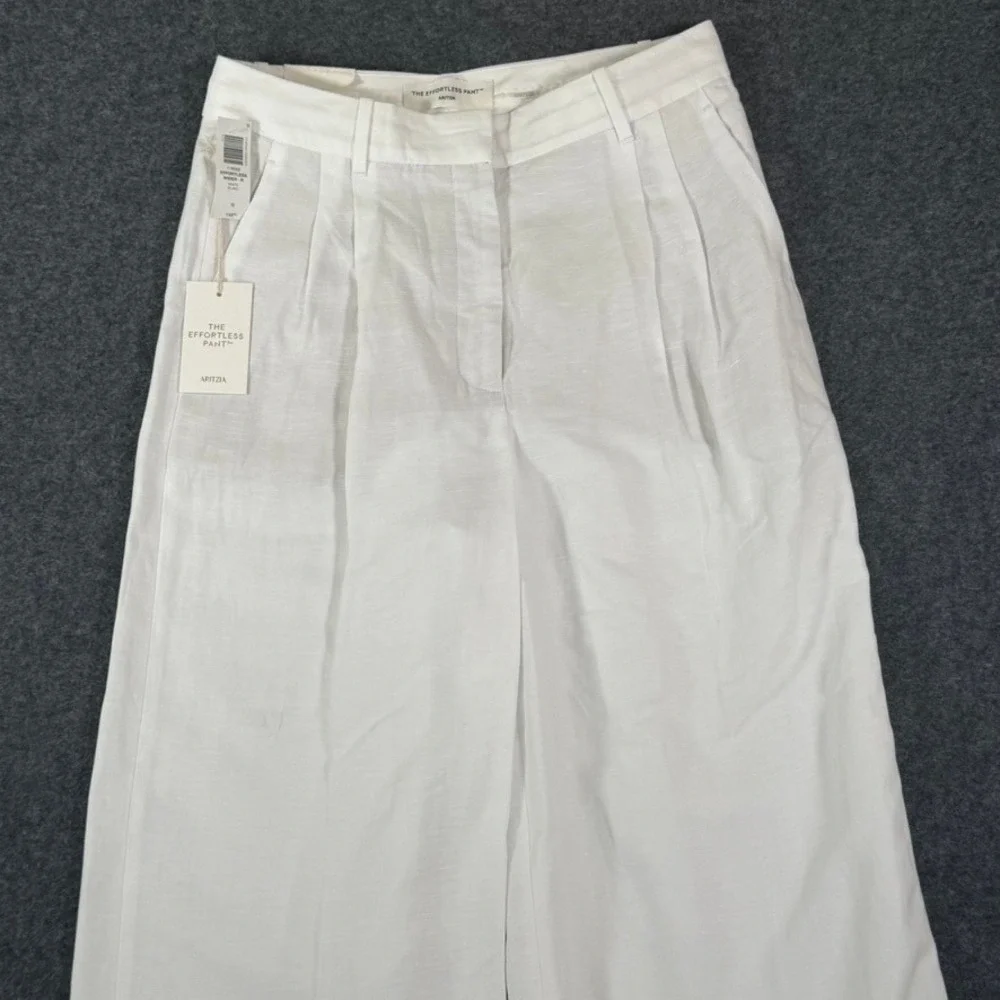 Aritzia White Wide Leg Pants